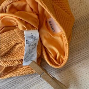 Old Navy Vibrant Orange yellow maternity swimsuit bottom